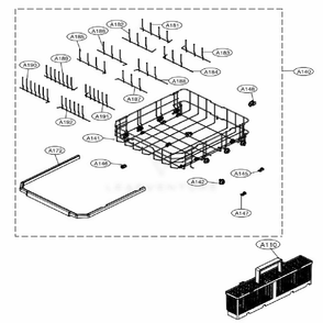 Part Location Diagram of MGR62762404 LG Rack