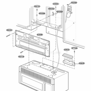 Installation Parts Diagram and Parts List for MH7130XEB0 BKEWRP LG Range