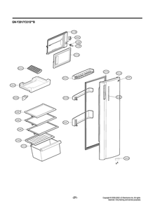 Part Location Diagram of 3390JM2003A LG TRAY,ICE