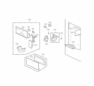 Part Location Diagram of EBR60221901 LG PCB ASSEMBLY,DISPLAY