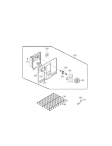 Freezer Parts Diagram and Parts List for LTC22350SS 00 LG Refrigerator