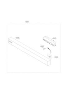 Panel Assembly Parts Diagram and Parts List for LDF5545ST 00 LG Dishwasher