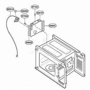 Sensor Parts Diagram and Parts List for MS193SC MWEGSC LG Range