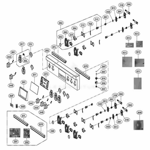 Controller Parts Diagram and Parts List for SKSGR360GS ASTESGN LG Range