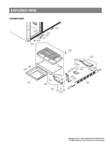 Lower Part Diagram and Parts List for SKSSB4202S ASTCNA0 LG Refrigerator