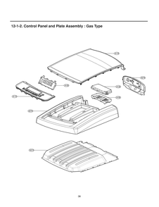 Control Panel And Plate Assembly Diagram and Parts List for RN1367ES ASSEEUS LG Dryer