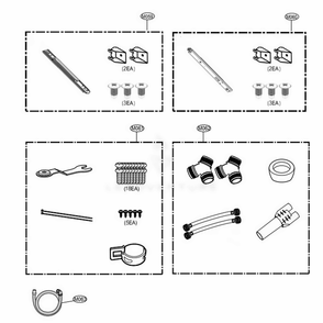 Accessories Diagram and Parts List for WD100CB ABLEEUS LG Washer