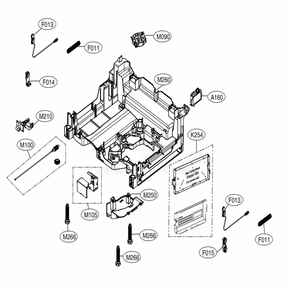 Base Assembly Diagram and Parts List for LDPS6844AS ASSESNA LG Dishwasher