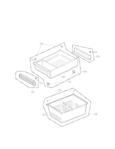 Freezer Parts Diagram and Parts List for LFX28978SW 02 LG Refrigerator