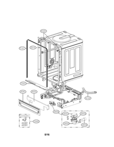 Diagram Diagram and Parts List for LDT9965BD 00 LG Dishwasher