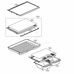 Refrigerator Parts Diagram and Parts List for 68039 AWBCSE3 LG Refrigerator
