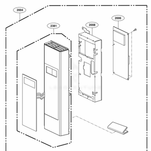 Controller Parts Diagram and Parts List for LMVH1711BD CBDELGA LG Range
