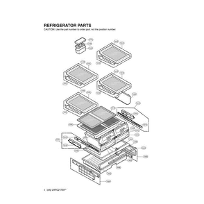 Section 5 Diagram and Parts List for LRFC21755SB AWBCLGA LG Refrigerator