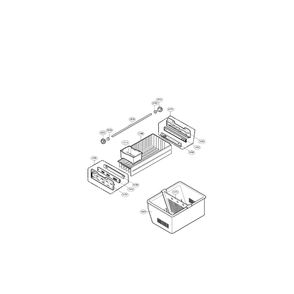 Freezer Diagram and Parts List for LFC21776ST 00 LG Refrigerator