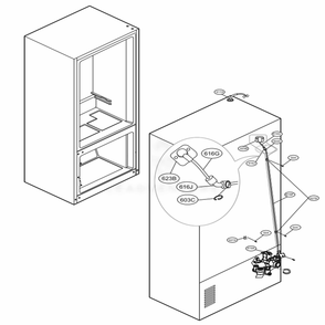 Valve And Water Tube Parts Diagram and Parts List for LMXS30756S ASTCNA0 LG Refrigerator