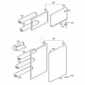 Door Parts Diagram and Parts List for LTCS20220S ASTCNA4 LG Refrigerator