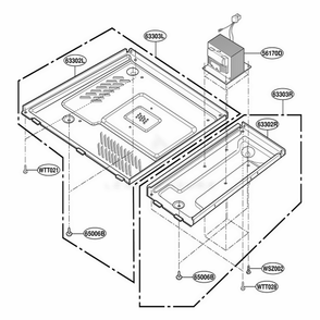 Base Plate Parts Diagram and Parts List for LSRM205ST CSBEVKG LG Range