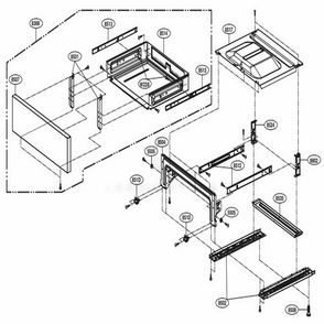 Part Location Diagram of MGC62641507 LG PANEL
