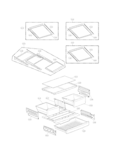 Refrigerator Parts Diagram and Parts List for LFX28968SW 00 LG Refrigerator