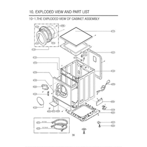 Section 4 Diagram and Parts List for WD-3243RHD AOWEEUS LG Washer