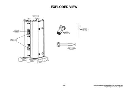 Diagram 2 Diagram and Parts List for APHWC501M ACUGEUS LG Air Conditioner