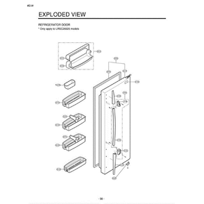 Part Location Diagram of AAP34518203 LG Door Basket Assembly
