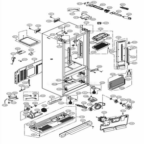 Part Location Diagram of EBR74796438 LG PCB ASSEMBLY,MAIN