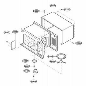 Part Location Diagram of 3112W1U019F LG CASE,U BENDING
