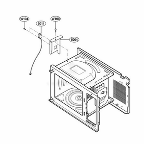 Sensor Parts Diagram and Parts List for 63999 AB1ESEA LG Wall Oven
