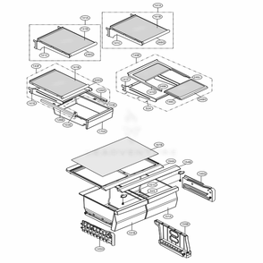 Refrigerator Parts Diagram and Parts List for 78343 ASTCSER LG Refrigerator