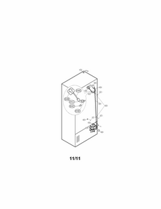 Valve And Water Tube Parts Diagram and Parts List for 79572033111  Kenmore Refrigerator
