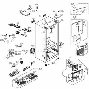 Case Parts Diagram and Parts List for LMWC23626S ASTCNA0 LG Refrigerator