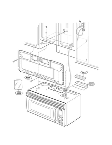 Part Location Diagram of 5026W1A053A LG Shelf