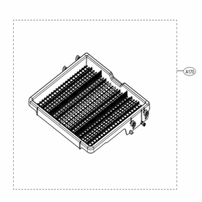 3rd Rack Assembly Diagram and Parts List for LDF5678SS ASSESNA LG Dishwasher