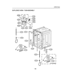 Section 4 Diagram and Parts List for LDF8812ST ASTEEUS LG Dishwasher