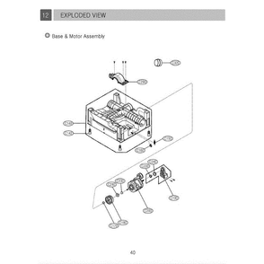 Section 2 Diagram and Parts List for DLEV833W AOWEEUS LG Dryer