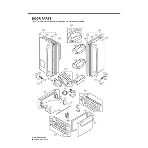 Section 6 Diagram and Parts List for LFX21971ST ASTCGSC LG Refrigerator