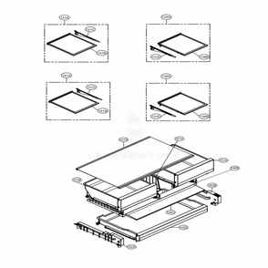 Refrigerator Parts Diagram and Parts List for LMWS27626S ASTCNA2 LG Refrigerator
