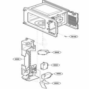 Latch Board Parts 1 Diagram and Parts List for 62259 CB1ESEA LG Wall Oven