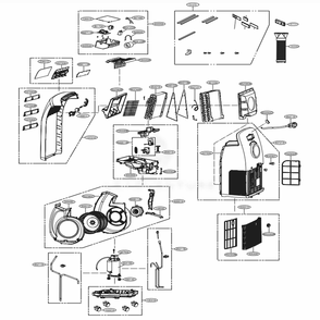 Main Diagram and Parts List for LP1214GXR AGRAOSH LG Air Conditioner