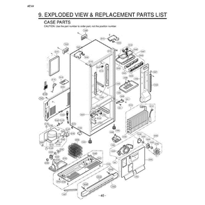 Section 2 Diagram and Parts List for LFC23760SW ASWCLGA LG Refrigerator