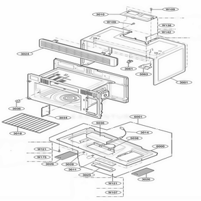 Part Location Diagram of 3303W1A041W LG BASE PLATE ASSEMBLY