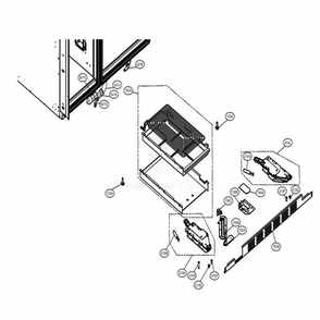 Lower Part Diagram and Parts List for LSSB2791ST ASTCNA0 LG Refrigerator