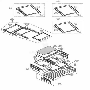 Refrigerator Parts Diagram and Parts List for LMXS27626D ASBCNA0 LG Refrigerator
