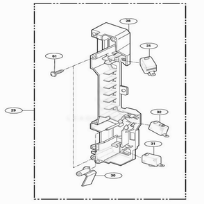 Door Hook Parts Diagram and Parts List for NNS244WL CWHEMAT LG Range