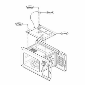 Sensor Parts Diagram and Parts List for KCMC155JBL ABKEKAD LG Range