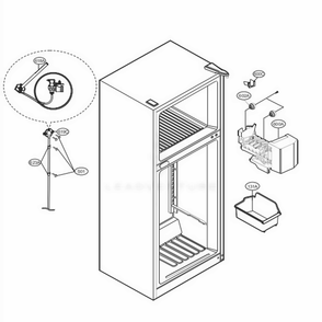 Ice Maker Parts Diagram and Parts List for 78032 ASWCSE7 LG Refrigerator