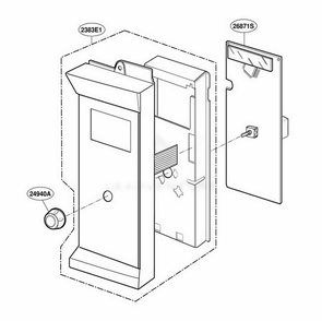 Part Location Diagram of 6871W1S008A LG PCB ASSEMBLY,SUB