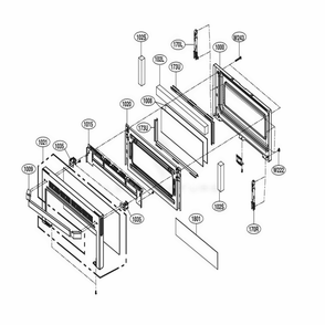 Part Location Diagram of AED74632901 LG HANDLE ASSEMBLY