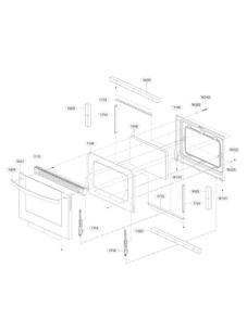Lower Door Parts Diagram and Parts List for LDG3035ST  LG Range